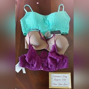 Valentine's Day sales Custom Pack Pink, Natori & Free People Bras Size 32C